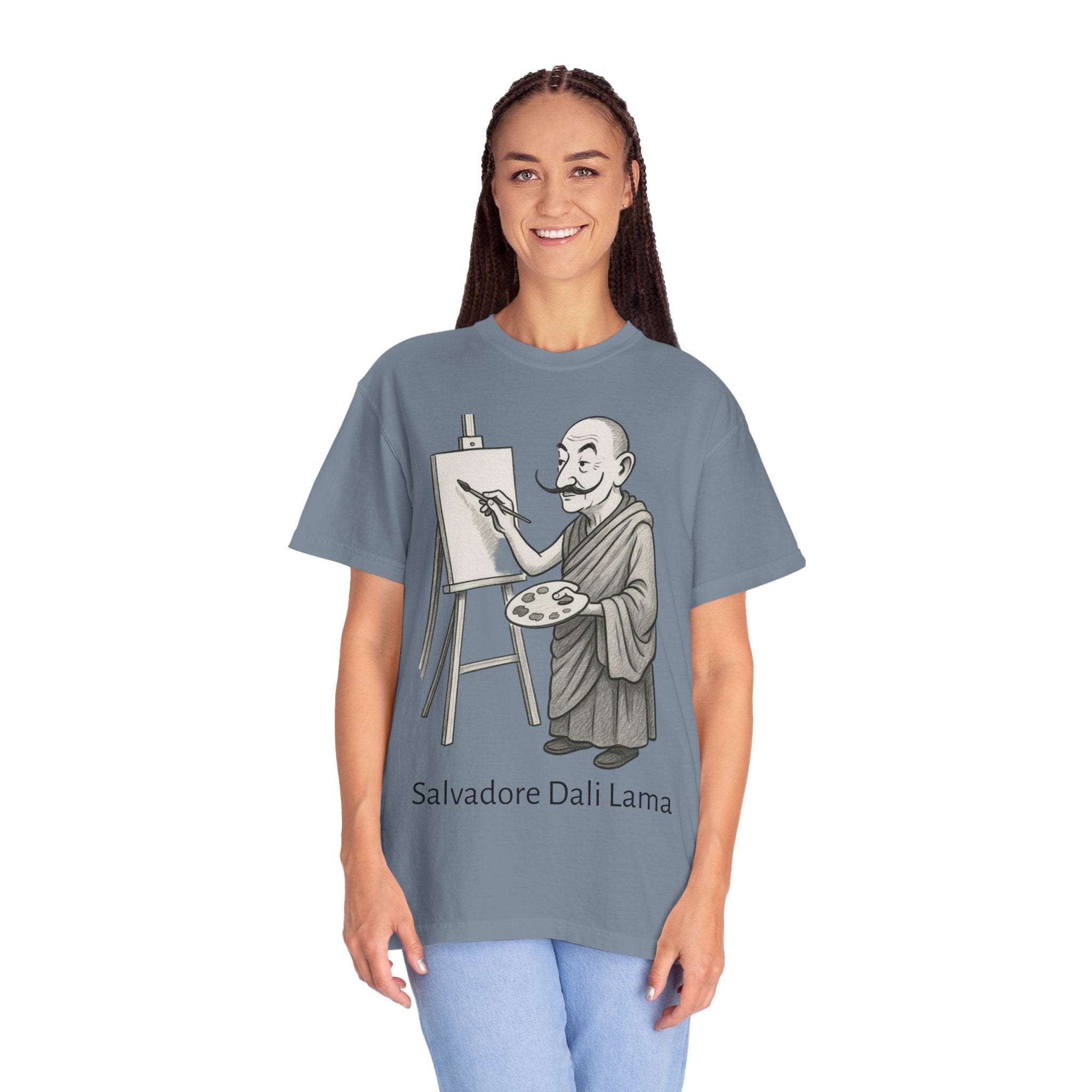 Salvador Dali Llama T-Shirt – Funny Art Pun Tee, Surreal Artist Humor Graphic Shirt