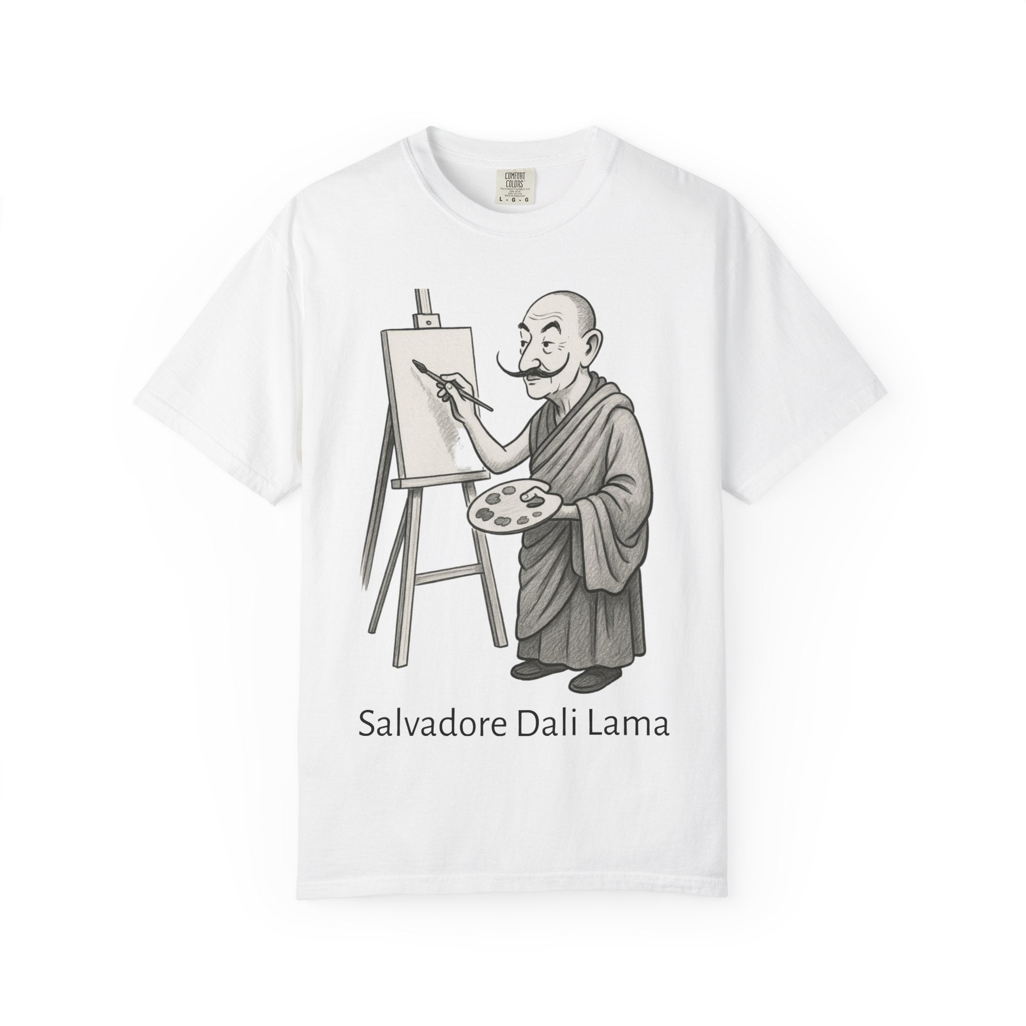 Salvador Dali Llama T-Shirt – Funny Art Pun Tee, Surreal Artist Humor Graphic Shirt
