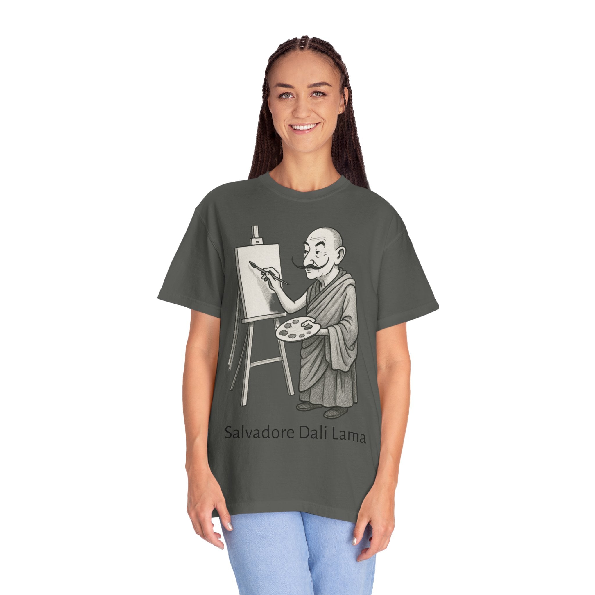 Salvador Dali Llama T-Shirt – Funny Art Pun Tee, Surreal Artist Humor Graphic Shirt