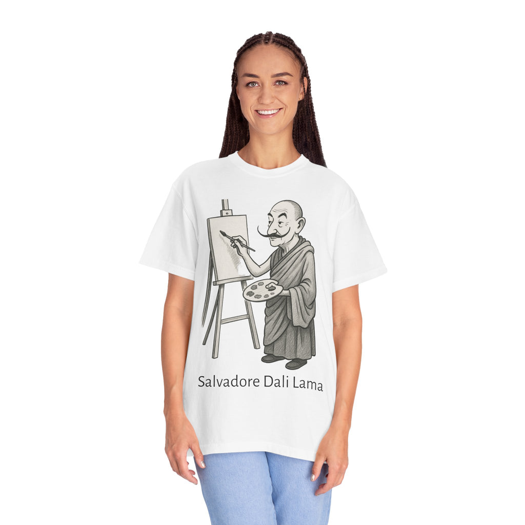 Salvador Dali Llama T-Shirt – Funny Art Pun Tee, Surreal Artist Humor Graphic Shirt
