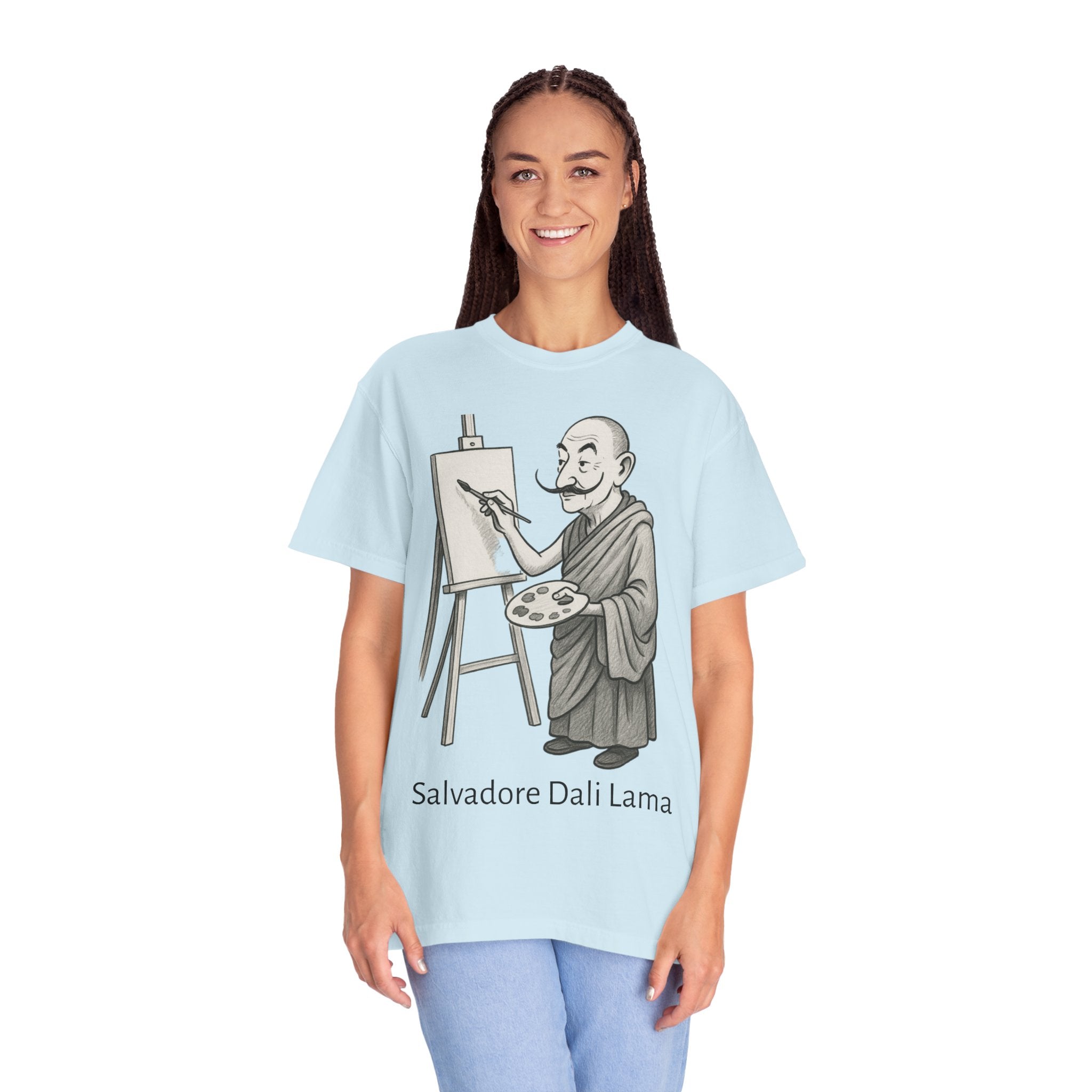 Salvador Dali Llama T-Shirt – Funny Art Pun Tee, Surreal Artist Humor Graphic Shirt