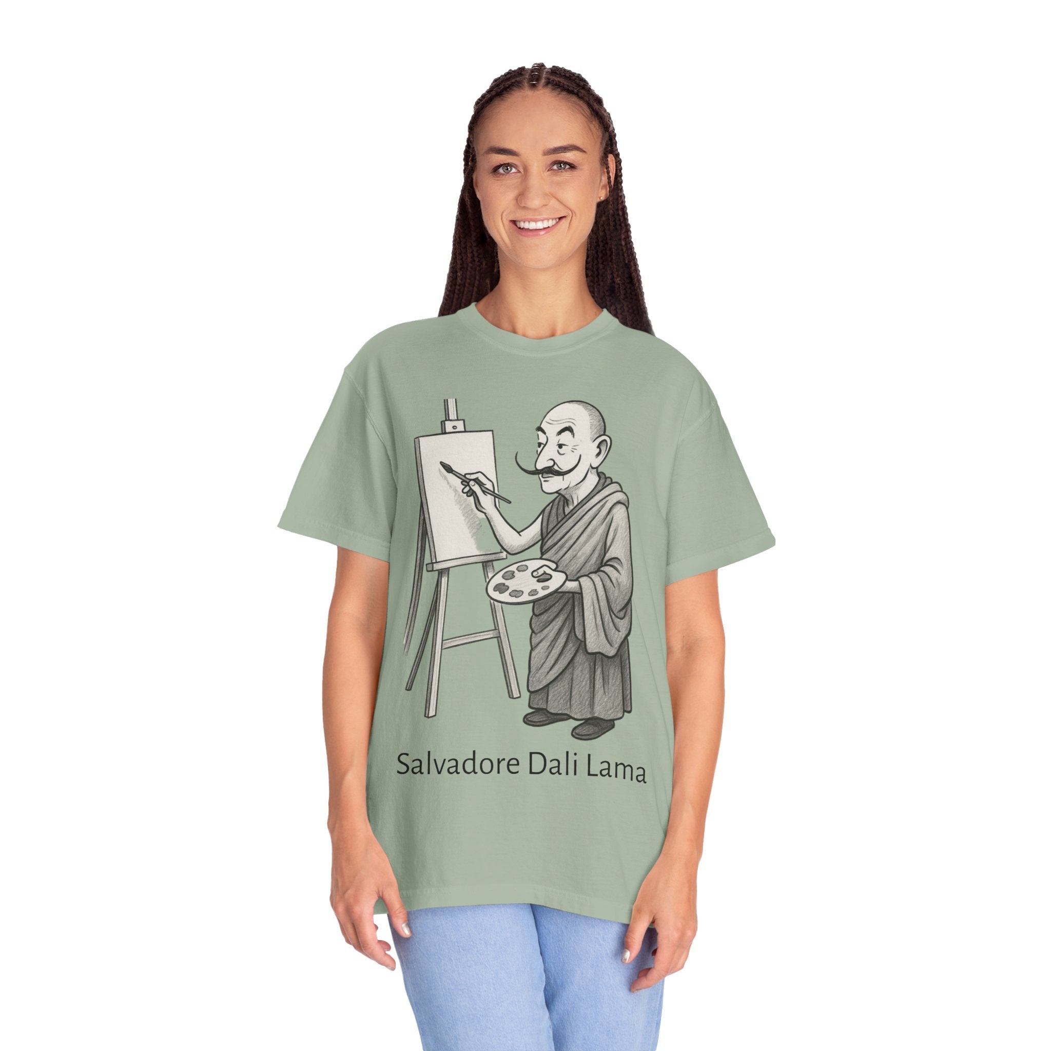 Salvador Dali Llama T-Shirt – Funny Art Pun Tee, Surreal Artist Humor Graphic Shirt